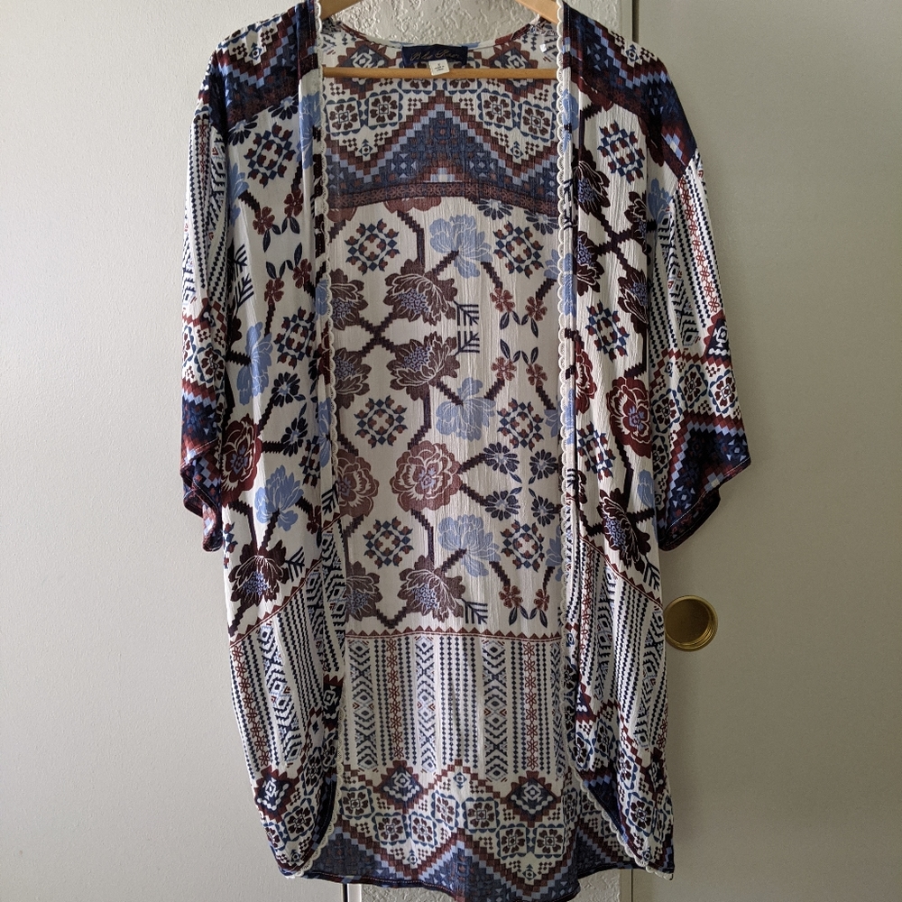 Blue Rain Francesca's bohemian kimono small